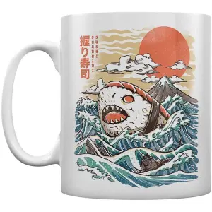 Ilustrata Sharkiri Sushi Mug White/Orange (One Size)