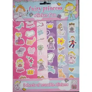 Alligator Fairy Princess Sticker Sheet Multicoloured (One Size)