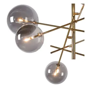 Lucide Alara Modern Pendant light 72cm - LED - G4 - 6x1,5W 2700K - Gold