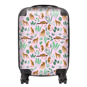 Hand Drawn Leopards Suitcase - Mini Cabin