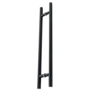 AFIT Matt Black Guardsman Pull Handles - Back to Back 1200 x 32 x 1000mm