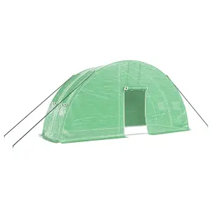 Berkfield Greenhouse with Steel Frame Green 12 m2 6x2x2.85 m