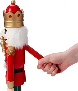 Large Christmas Wooden Nutcracker Soldier The Seasonal Aisle