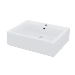 Nes Home Rectangle 580 mm Large Counter Top or Wall Hung Basin