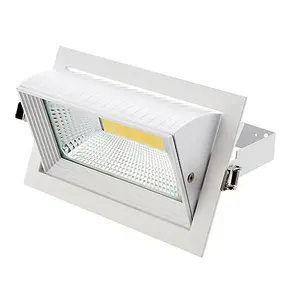 Luminosa Axial Integrated LED Recessed Light Matt White, Glass