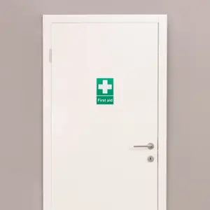 EAI - First Aid Sign 300x200mm Screw Fixed