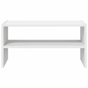 Berkfield Shoe Rack Stackable White 60x30x30.5 cm