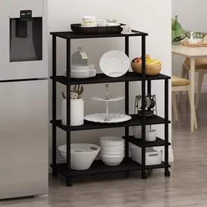 Debbi Wood Kitchen Cart Americano/Black