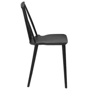 Set of 2 Dining Chairs VENTNOR Black