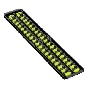 Ernst 8462HV 1/2" Socket Boss Storage Organiser Rail 2-Rail Twist Lock 18" HIVIZ