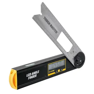 TOUGH MASTER 3-in-1 Digital Angle Finder Spirit Level Angle Measurer & 3v battery