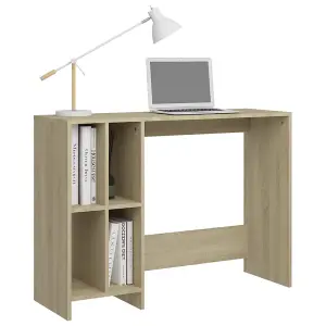 Berkfield Notebook Desk Sonoma Oak 102.5x35x75 cm Engineered Wood