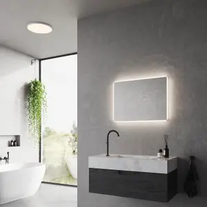 Nordlux Dovina 60 Indoor Bathroom Wall Light in Clear (Height) 60cm