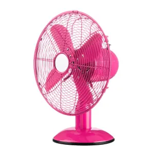 Essentials by Premier Hot Pink Desk Fan