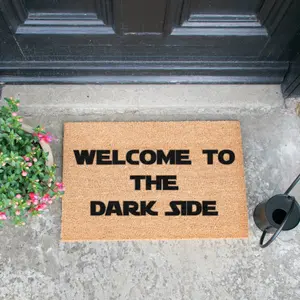 Welcome to the Darkside Star Wars Doormat Quote