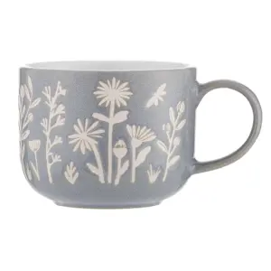 Mason Cash Set of 2 The Meadow Tulip Mugs & Set of 2 Blue Daisy Mugs 400ml