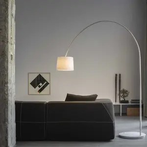 Ideal Lux Dorsale Arc Floor Lamp White