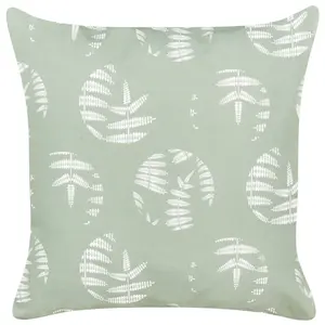 Set of 2 Outdoor Cushions ALASSIO Green