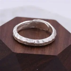 Sterling Silver Adjustable Hammered Ring