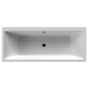 Dezine Cubo 1800 x 800mm Thin Edged Double Ended Bath