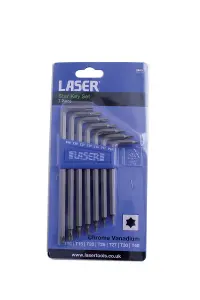 Laser Tools 0605 7pc Torx/Star Key Set T10 - T40