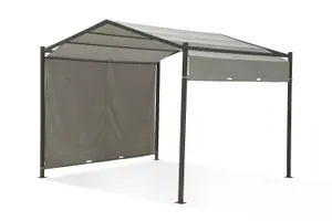 Garden Store Direct Cannes 3m x 3m Steel Gazebo with Moveable Canopy