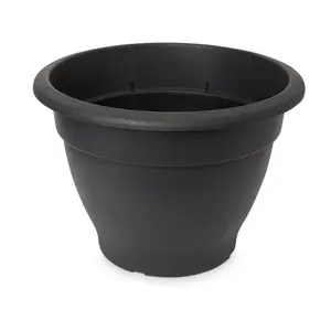 Verve Florus Black Bell Plastic Plant pot (Dia) 55cm, (H)40cm, 60.5L