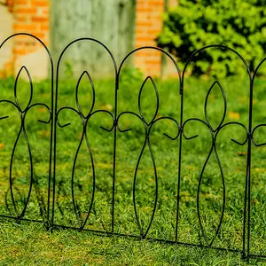 Woodside Felbrigg Garden Metal Border Edging 5 PACK