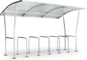 Bike Shelter F350/5 For 12 Bicycles (3.500 mm X 2.100 mm X 2.150 Mm)