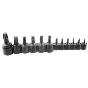 Kti Tools Torx Tx Socket Set 1/4 & 3/8 Heavy Duty 12Pc T10-T60