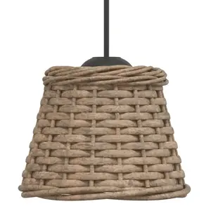 Chira Pendant Shade Brown / 12cm H x 15cm W x 15cm D