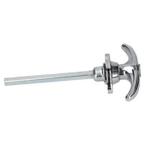 Chrome Locking Tee T Handle Latch Catch Classic Car Trailer Truck