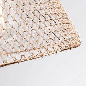 Easy Fit Compact Vintage Metal Lampshade Gold Finish, 3 Different Colours, Ceiling fitting Shade