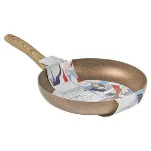 URBN CHEF 28cm Diameter Ceramic Rose Gold Induction Frying Pan Cookware