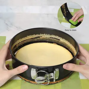 Mantraraj Cake Tin Set Nonstick and Leakproof 3 Pieces Cake Pan/Springform Cake Tin/Cheesecake 3 Tier Wedding Cake Pan Set