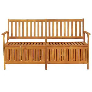 Berkfield Storage Bench 148 cm Solid Wood Acacia