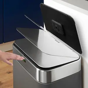 75L Rectangular Sensor Bin Titanium