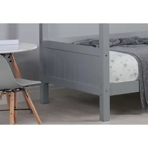 Birlea Home Single Bed Frame In Grey