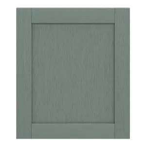 GoodHome Alpinia Matt green wood effect Shaker Appliance Cabinet door (W)600mm (H)687mm (T)18mm