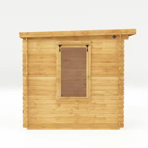 Mercia 8ft x 8ft Pent Log Cabin (19mm)