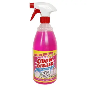 Elbow Grease All Purpose Degreaser, Spray Bottle, Multi Use Cleaner Pink 1L (Pack of 3)