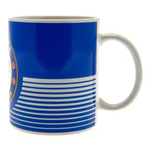 Chelsea FC Lines Mug Blue/White (One Size)