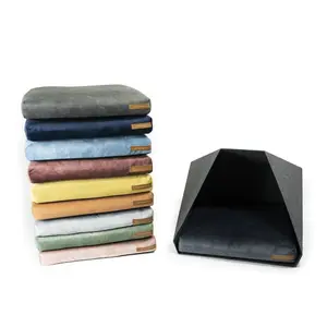 Polyester Pet Bed Dark Grey/Grey