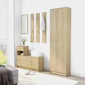 Hallway Wardrobe Sonoma Oak 55x25x189 cm Engineered Wood