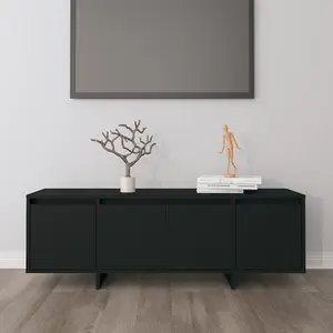 vidaXL TV Cabinet Black 120x30x40.5 cm Engineered Wood