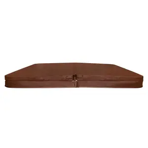 Hot Tub Spa Cover Brown 2.2m x 2.2m