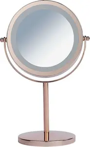 Danielle Creations Rose Gold Finish Light Up Beauty Mirror