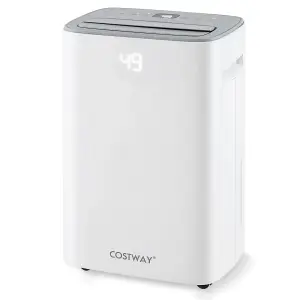 COSTWAY Dehumidifier 24 L Energy Efficient Dehumidifier w/ Auto Drain & 24H Timer