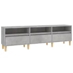 Berkfield TV Cabinet Concrete Grey 150x30x44.5 cm Engineered Wood