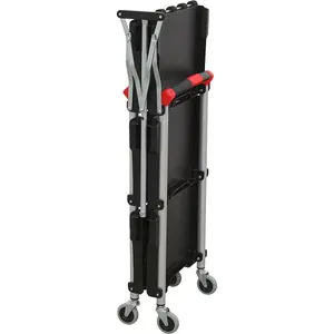 Versatile 3 Level Folding Workshop Trolley with High Capacity and Easy Storage